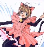 Card Captor Sakura Black and Pink Cat Costume