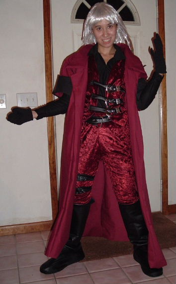 Devil May Cry Cosplay: Dante's Dark Red Corduroy Costume Set