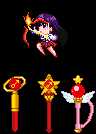 Sailor Mars Accessories! Wigs, wands and more!!!