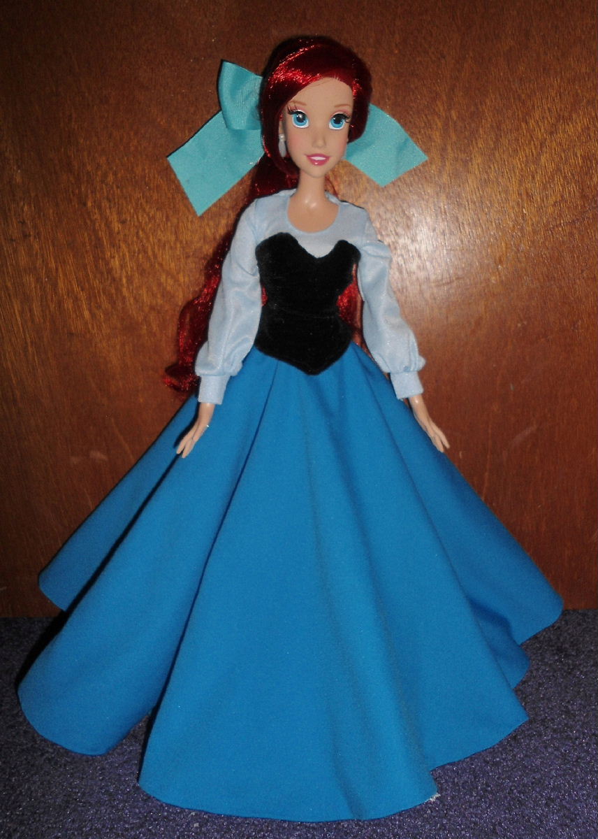 ariel blue dress doll
