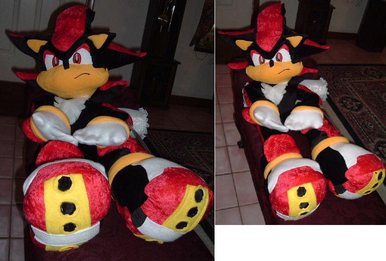 giant shadow the hedgehog plush