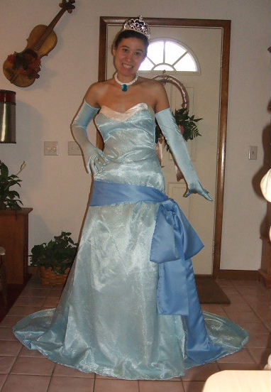 Princess Tiana Blue Dress Costume